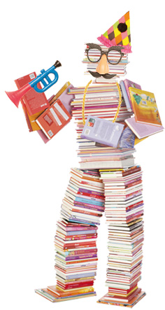 Kinderboekenweek (indien mogelijk); boeken van Griffelwinnaars; boeken die de prijs van de kinderjury hebben gewonnen; Kinderboekenweekgeschenken of -prentenboeken; boeken rond