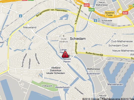 Knelpunt 5: Schiedam Vaarwater: Lange Haven GPS Locatie: N 51.54.520 E 004.23.