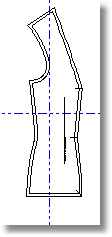 VI: De menu commando's Procedure: 1. Selecteer het commando "Omkeren horz." uit het Bewerken menu. Het commando Omkeren horz. zal in het groen aan de rechterkant van de statusbalk verschijnen.