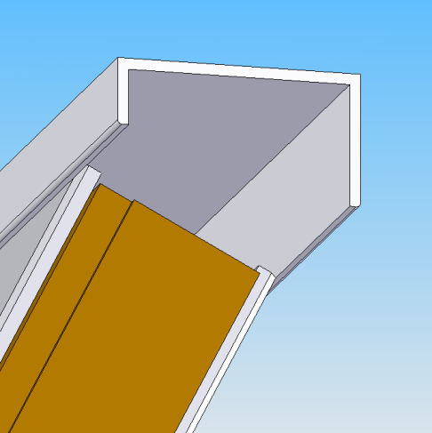 Eventueel kan er steenwol worden toegepast tussen het paneel en de U-profiel. C-Profielen C-Profielen worden toegepast als staander tussen de vloer en tegen het bouwkundig plafond.