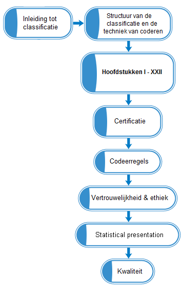 Hoe de tool is opgebouwd pagina 4 van 4 De tool bevat ook modules over: Het invullen van de overlijdensverklaring Regels en richtlijnen voor het coderen van morbiditeit en mortaliteit