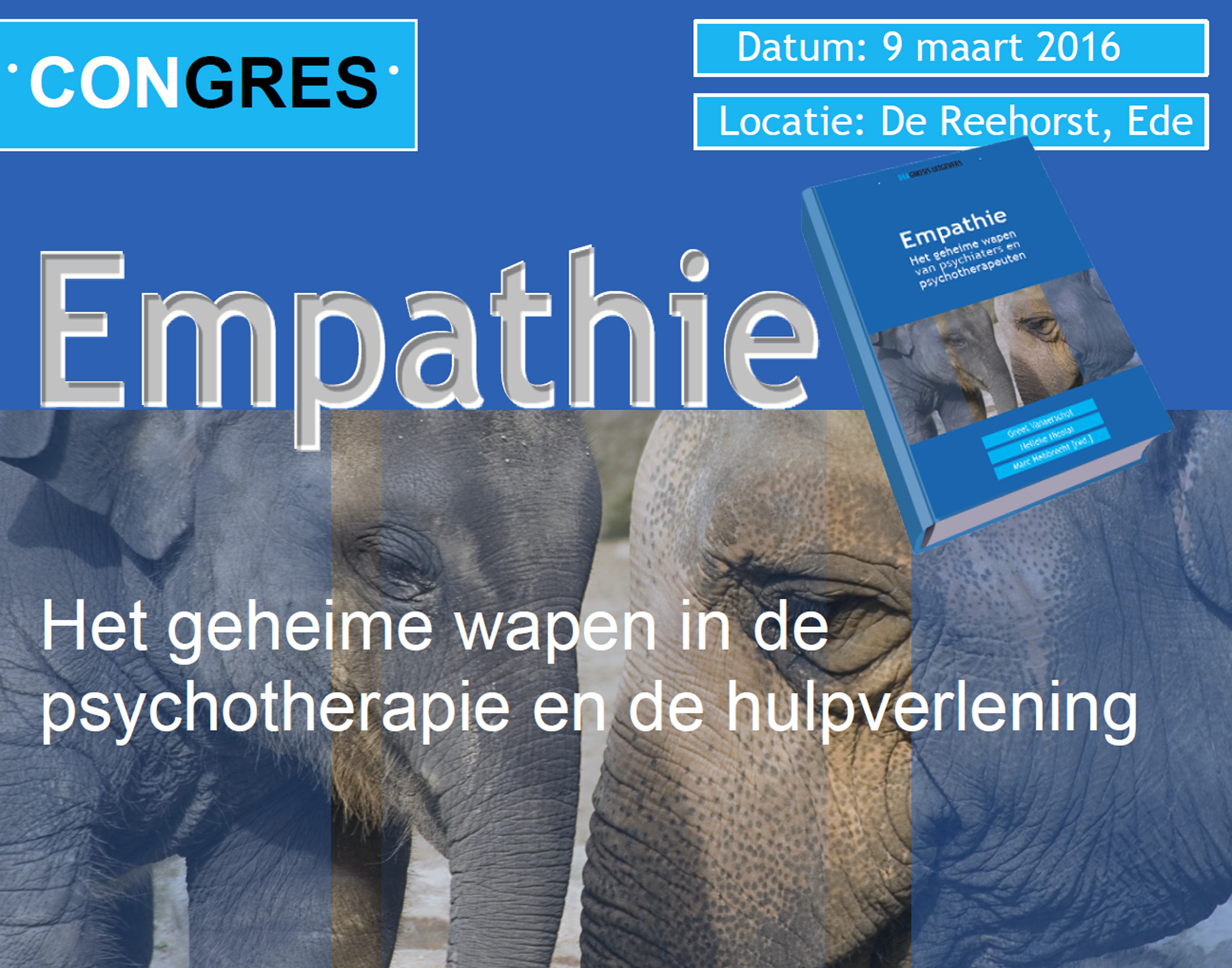 CONGRES EMPATHIE. Het geheime wapen in de psychotherapie en de hulpverlening PROGRAMMACOMMISSIE Stichting Sympopna organiseert in samenwerking met Diagnosis Uitgevers een congres getiteld Empathie.