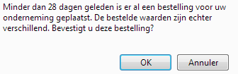 Opmerkingen: Er werden eveneens bijkomende kwaliteitschecks voorzien bij het versturen van uw bestelling. Om bijv.