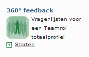 Stap 7: Kiezen voor een Teamrol-totaalprofiel (360⁰ Feedback) Klikken op