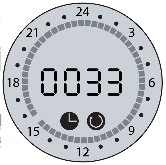 2. Draai aan de knop totdat u de gewenste minimale vloertemperatuur hebt bereikt. Druk de knop kort in om te bevestigen. Het display keert terug naar de normale weergave.