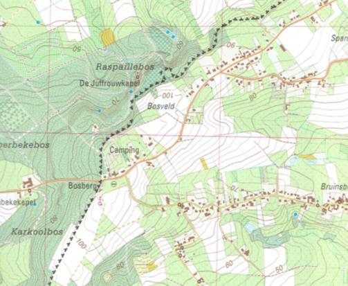 Opdracht 7: hellingsgraad (%) Hellingsgraad beklimming bosberg : Hoogte punt A: 70 m Hoogte punt B: 100 m Afstand tussen A en B op de kaart = 1,4 cm Werkelijke afstand