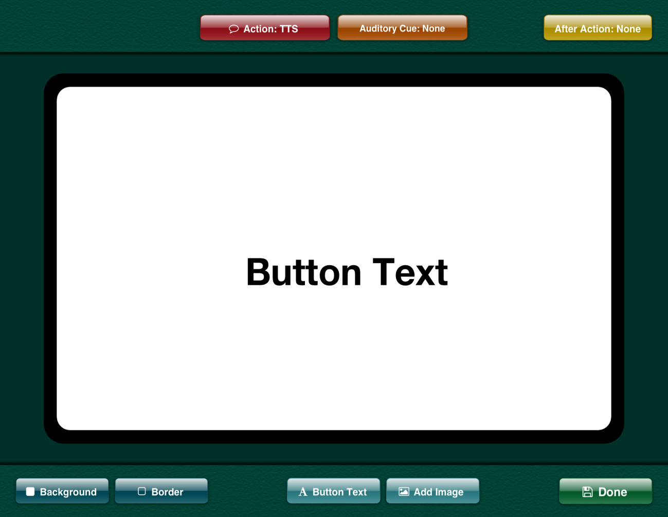 PAGE EDITOR, knop bewerken (1) Om een knop te bewerken, klik je eerst op Tap to Add Button, vervolgens zie je het volgende scherm: Hier kan je de achtergrond-kleur van de knop aanpassen Hier kies je
