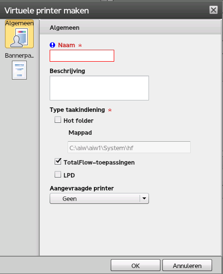 3 Configuratie 1. Meld u bij TotalFlow Print Manager aan als beheerder. 2. Klik in de menubalk op [Configuratie]. 3.