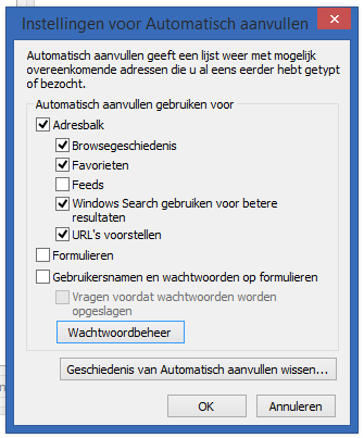 Problemen aanmelden. Probeer het eerst op te lossen door wachtwoorden te verwijderen, mocht het dan nog niet werken verwijder dan ook de Cookies. Inhoudsopgave 1 Verwijderen wachtwoorden... 1 1.