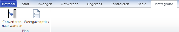 Tabblad Beeld 1 2 3 4 5 6 Achter dit tabblad vind je de mogelijkheden: 1. Het volledige scherm weergeven zonder alle hulpmiddelen voor een maximaal overzicht van je ontwerp. 2. Hier kun je aangeven welke hulpmiddelen je tijdens het werken met het ontwerp zichtbaar wilt hebben.