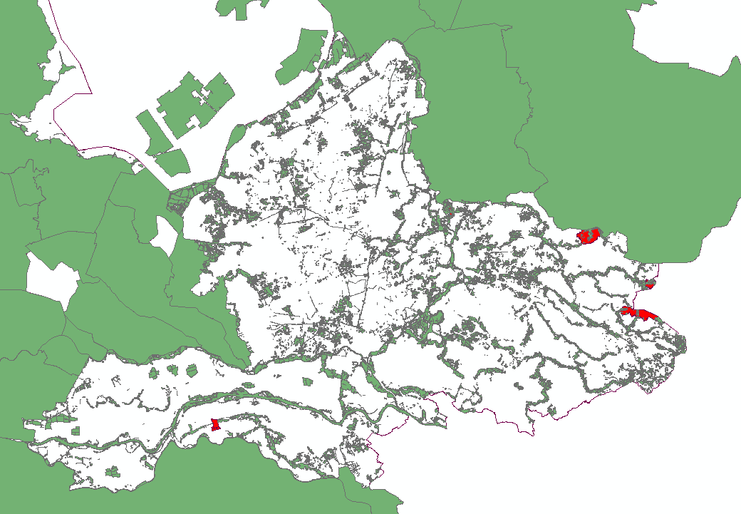 Gelderland In de adressenlijst van IPO zijn de namen van de gebieden korter weergegeven als in de IMNA. In de IMNA staat meestal nog een plaatsnaam er aan toegevoegd.