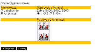 5.4 Printen PDF / adres labels.