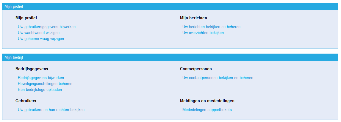 Het beheren van mijn Tungsten Network Portal account NL Bedrijfsgegevens Hoe kan ik mijn bedrijfsgegevens wijzigen? 1.Ga naar de link Mijn account in het menu rechtsboven 2.