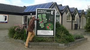 VV Berkum 40% besparing op benodigde energie