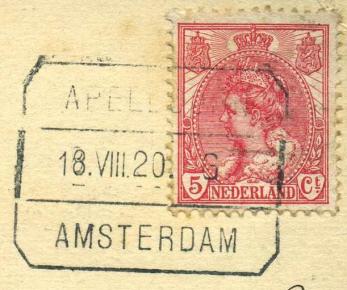 1919-01-28 en 1919-03-08 In het stempelboek van De Munt is een afdruk aangebracht van een blokstempel. Een traject met deze opgenomen benamingen in één stempel is niet in gebruik geweest.