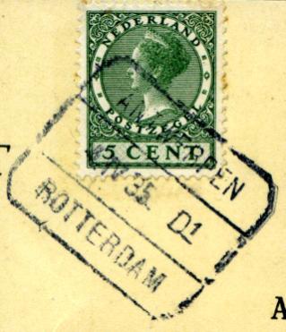 1913-01- In het stempelboek van De Munt is een afdruk aangebracht van een blokstempel.