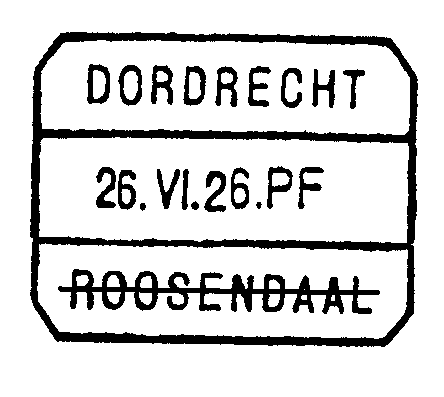 1918-01-22 Twee boven- en twee benedenblokjes werden op 22 januari 1918 verstrekt. De afdrukken van de blokjes zijn aangebracht op de bladzijde van Spoorwegpostkantoor No 4.