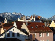 stapt of ontspannen verder wandelt tot in Füssen. Wandeling: 7,9 of 12.