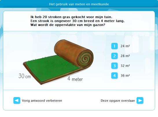 Domein Met elkaar in verband brengen In dit onderdeel worden conform het rapport van Meijerink het gebruik van meetinstrumenten, de structuur en samenhang tussen maateenheden en verschillende 2D en