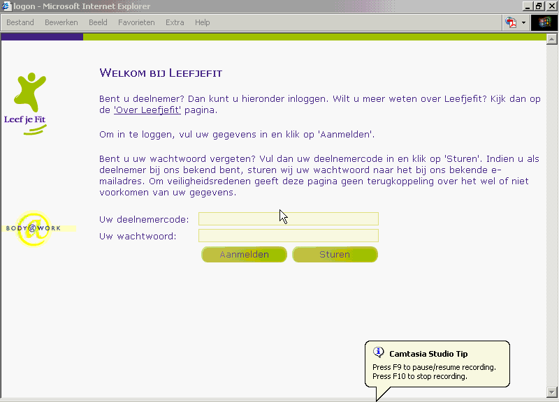website + counseling per e-mail Informatie over