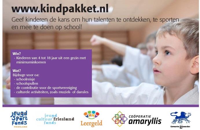 Gemeente Leeuwarden Vooruitstrevend Kindpakket met actieve betrokkenheid van kinderen In de gemeente Leeuwarden groeien veel kinderen op in armoede. Ruim 3.