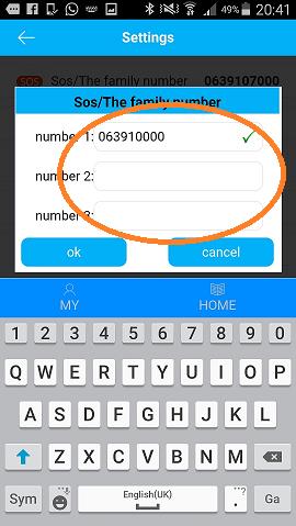 Vul in het registratiemenu van de app de volgende gegevens in: - Device ID: Het ID nummer (10 cijferige code op de zijkant van het doosje.