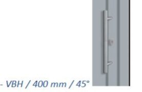 Huisdeur: verdiept profiel CT-70 Accent: (11,2 cm, 5-kamer) -barrièrevrije met aluminium beklede drempel -5-puntslot M4sluithaken/, buiten duwer standaard,/ buiten RVS 40 cm, 70,- extra / brievenbus