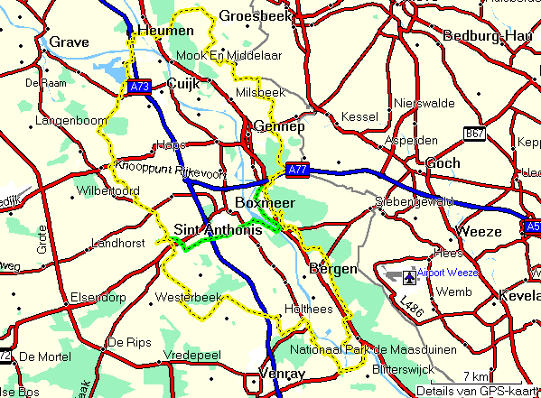 Route 16 B - 100 km Maas en Heuvelentocht A - 67 km St.