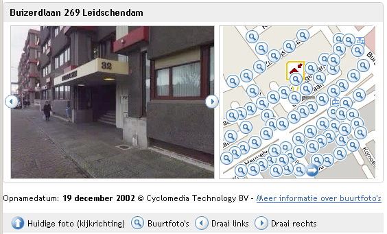 Afbeelding 6.2. Een schermprint van de webpagina van Funda. Afgebeeld is Duindoorn 32, Leidschendam. De foto behoort bij een destijds te koop aangeboden huis aan de Buizerdlaan 269 te Leidschendam. 6.1.
