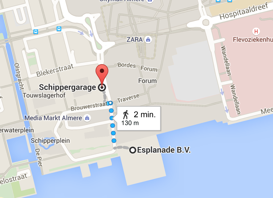 4. LOCATIE EN ROUTE Adres: Esplanade, Almere