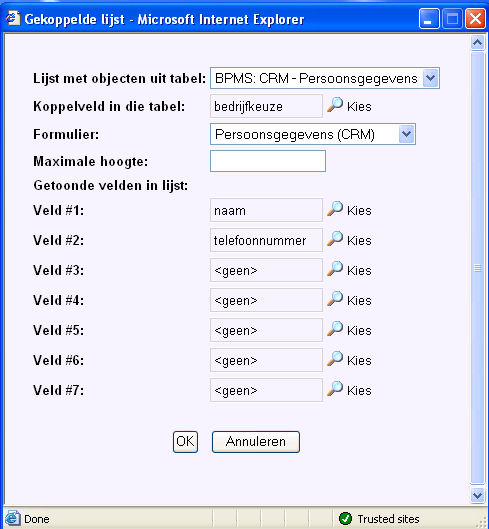 10.1.3 Toelichting Koppeling FK (Foreign Key) veld Een FK veld wordt gebruikt om een relatie tussen gegevens te leggen.