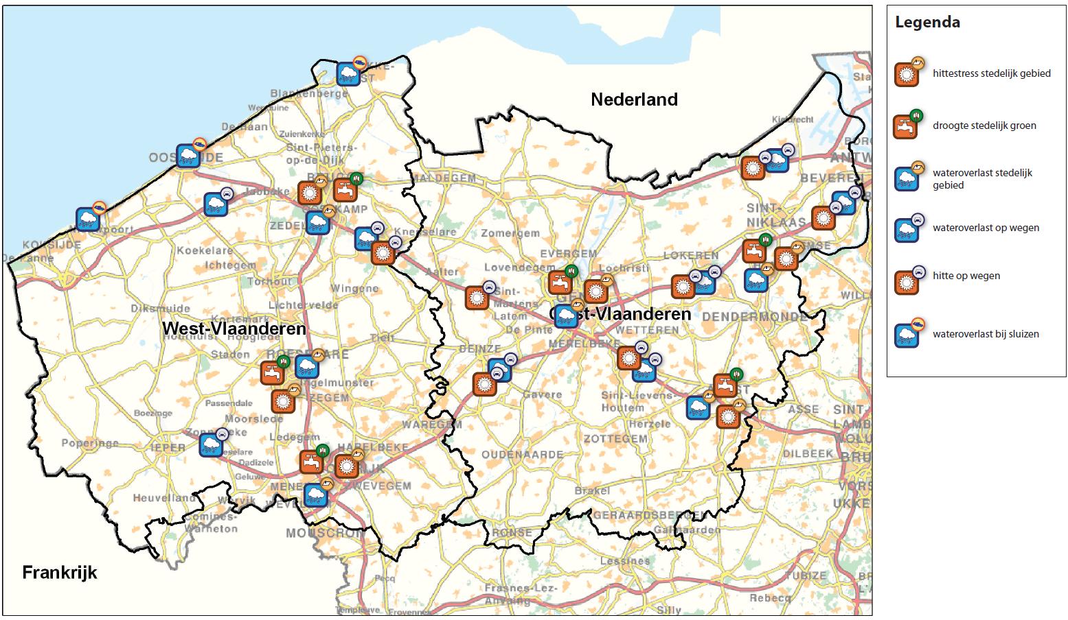 Klimaateffectschetsboek West- en Oost-Vlaanderen In