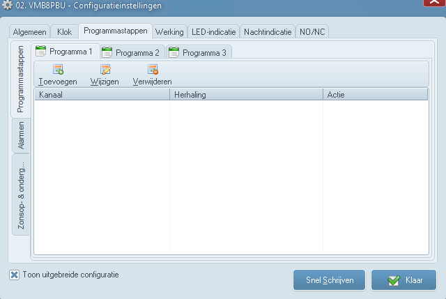 C3 Programmastappen. Programmastappen ingeven Elke module heeft 3 mogelijke programmagroepen (1,2 of 3). Deze hebben allemaal dezelfde functionaliteit maar slechts één ervan kan actief staan.