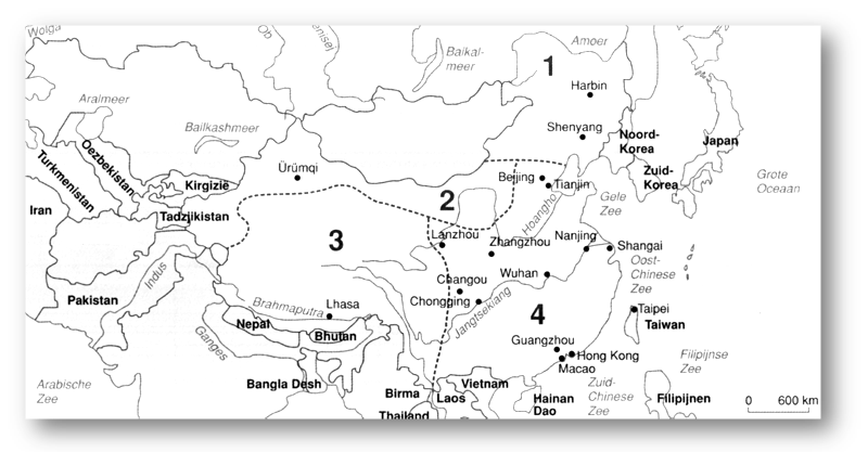 Berkenboom Humaniora 1 Aardrijkskunde 4 e jaar Uitdaging door bevolkingsexplosie Geogenie p. 60-63 Atlas p.... 1.. Chiina en IIndiia boven het miilljjard China, een land zonder broertjes of zusjes? 1. Verkennen van China in Moesson-Azië.