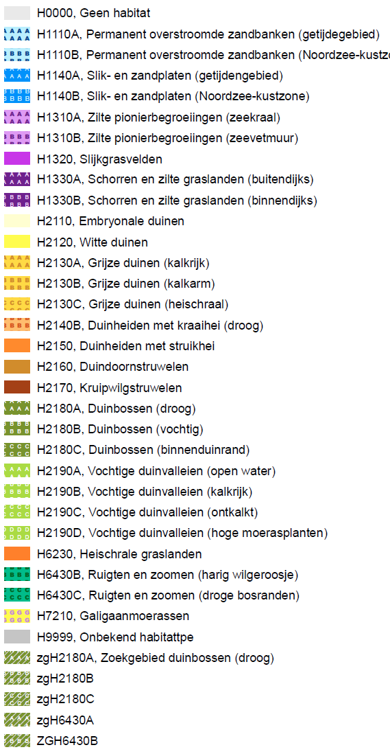 Naast deze habitattypen is er op de vastgestelde habitattypenkaart (zie Figuur 3.7) ook nog een habitattype aangeduid als H9999:2.