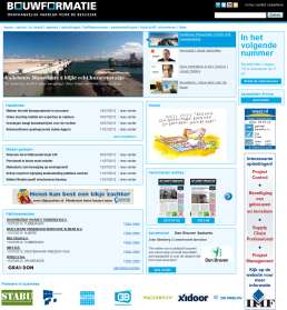 De website Naast het magazine vergroot Bouwformatie haar bereik met het internet. Op bouwformatie.