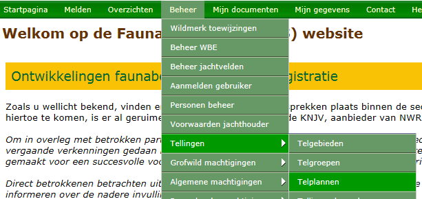 Als u alle leden die u aan deze telgroep wilde toevoegen heeft toegevoegd, klik dan op Terug, en u ziet de nieuwe telgroep in het overzicht staan.