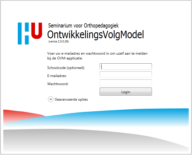 1.2 Starten en inloggen Wanneer OVM 2.0 gedownload is volgens bovenstaande manier, kunt u OVM 2.0 terugvinden bij Start Programma s Seminarium voor Orthopedagogiek OVM.