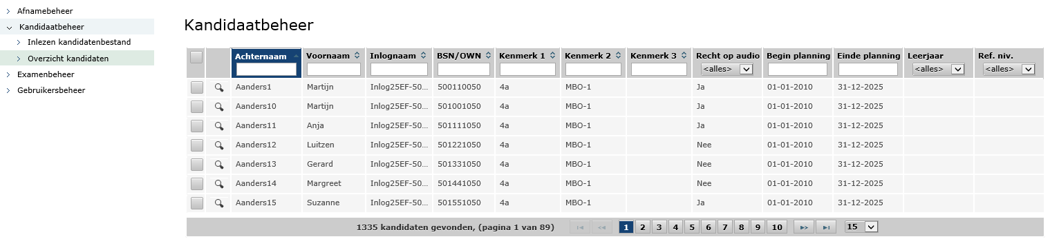 4 Beheren kandidaatgegevens Nadat de kandidaatgegevens in Facet zijn opgenomen kunt u de kandidaatgegevens raadplegen, wijzigen en/of verwijderen.