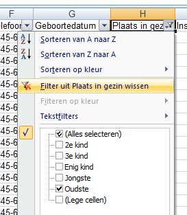 8. Kolommen en rijen verwijderen Als u in Excel rijen of kolommen wilt verwijderen gaat u als volgt te werk: In het