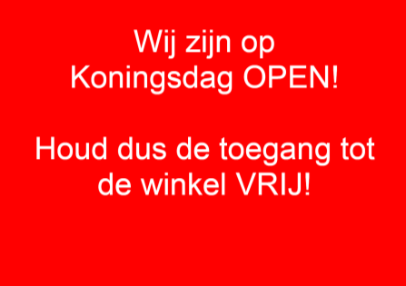 U kunt dit aangeven door onderstaand bord in de etalage te plaatsen (bedrukt aan 2 zijden, waarvan de ene kant rood en de andere kant groen is).