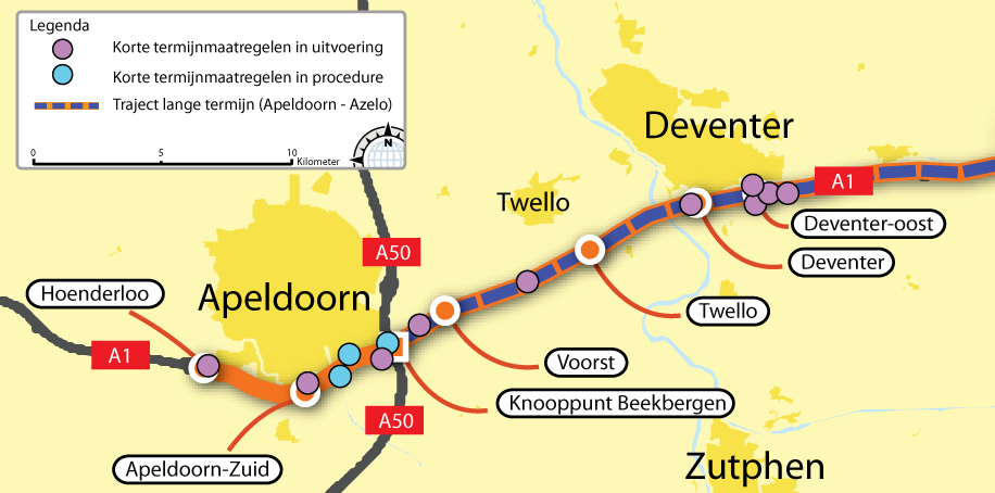 RWS Bedrijfsinformatie Capaciteitsuitbreiding A1 Apeldoorn-Zuid - Azelo 12 september 2014 In juli 2013 is er door Syconomy een MKBA opgesteld.