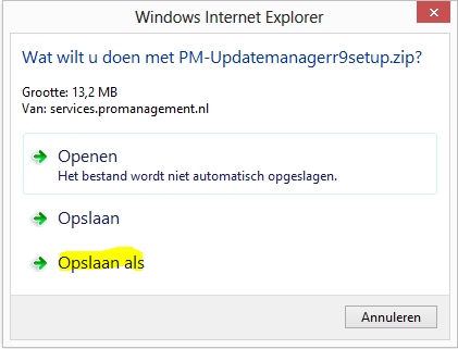 De installatie van PM-UpdateManager 9 dient op elke werkplek te worden uitgevoerd waar u de PM Software 8 heeft staan. Met de PM-UpdateManager 9 installeert u vervolgens PM-Record 9.