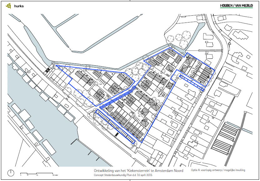 Stedenbouwkundige Plan: mogelijke invulling A Stedenbouwkundig Plan: Kiekensterrein heeft Kwaliteit van achterdijkgebied wegens