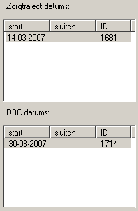 Na het openen van een DBC dient de hoofdbehandelaar binnen één maand na het moment van eerste intake/contact de typering conform de typeringslijst te registreren, inclusief de primaire diagnose op As