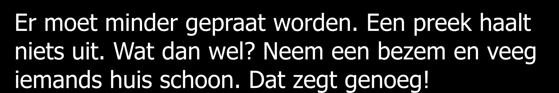 Veel mensen verwarren ons werk met onze roeping. Onze roeping is de liefde tot God.