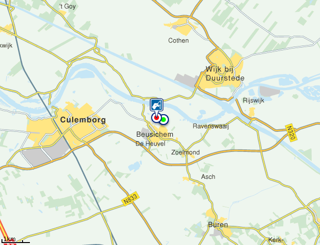 Locatie Het complex is gelegen aan de Lekdijk Oost 9 en 11 te Beusichem. Op onderstaande kaart kunt u zien dat dit vlak aan de rivier De Lek ligt.