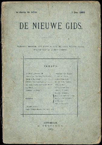 1885 Oprichting De Nieuwe Gids In redactie onder