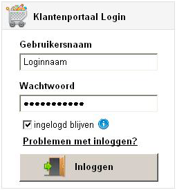 2 Inloggen Om in te loggen gaat u naar de website https://klant.beglobal.nl voer uw gebruikersnaam en wachtwoord in en klik op inloggen. Afbeelding 2.