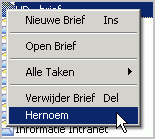 98 Geef de locatie van het bestand aan. Voer een naam en eventueel een omschrijving in. Kies voor Gereed en de brief wordt geïmporteerd. 1.3.